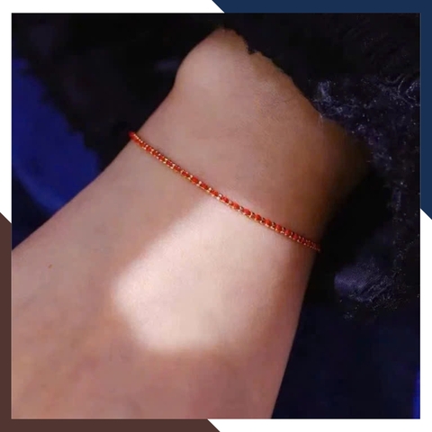 Vòng Tay Chỉ Đỏ Vàng 18k May Mắn Cho Nữ VCHV86 | Vàng Ý 750