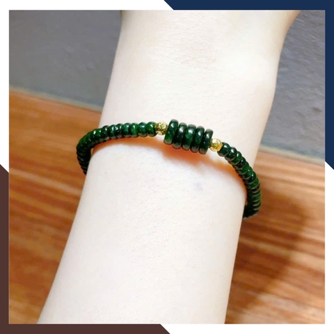 Vòng Tay Chuỗi Hạt Đá Cẩm Thạch Như Ý Nguyện VTDPT36 – Món Trang Sức Mang Lại Vạn Điều Tốt Lành