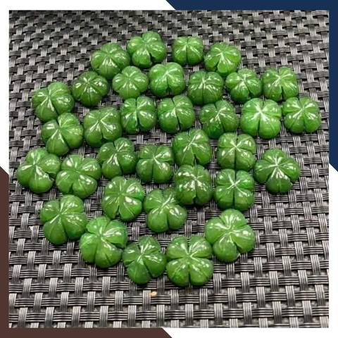 Vòng Tay Cỏ 4 Lá Ngọc Bích VTDPT20 – Bí Kíp May Mắn Luôn Bên Bạn