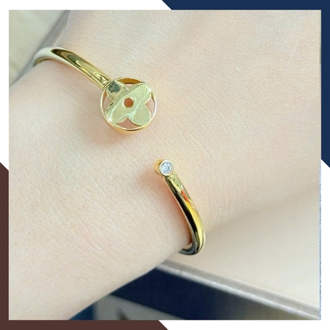 Vòng Tay Cỏ 4 Lá Vàng Tây 10k Cho Nữ LTVN172