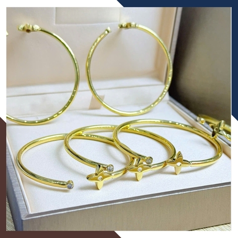 Vòng Tay Cỏ 4 Lá Vàng Tây 10k Cho Nữ LTVN172