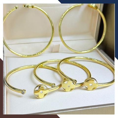 Vòng Tay Cỏ 4 Lá Vàng Tây 10k Cho Nữ LTVN172