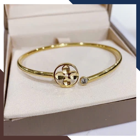 Vòng tay cuff vàng 10k cho nữ LTVN200 – thiết kế tinh tế, trẻ trung, hiện đại