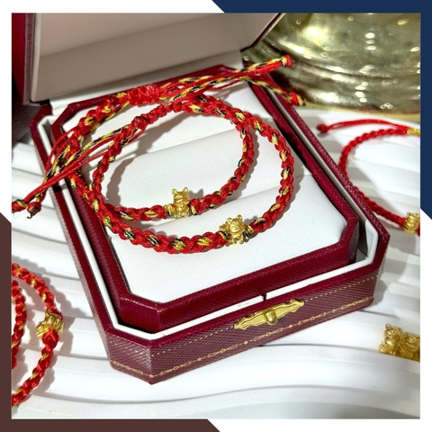 Vòng Tay Hồ Ly Chúa 9 Đuôi Bằng Vàng Ta 24k 9999 Cho Nữ VCHV91