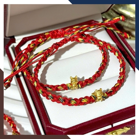 Vòng Tay Hồ Ly Chúa 9 Đuôi Bằng Vàng Ta 24k 9999 Cho Nữ VCHV91