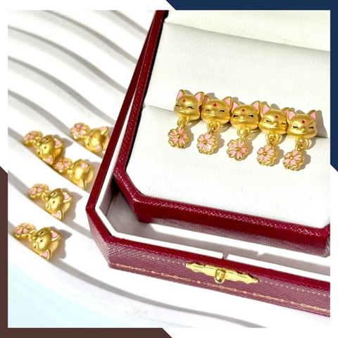 Vòng Tay Hồ Ly Chúa 9 Đuôi Bằng Vàng Ta 24k 9999 Cho Nữ VCHV91