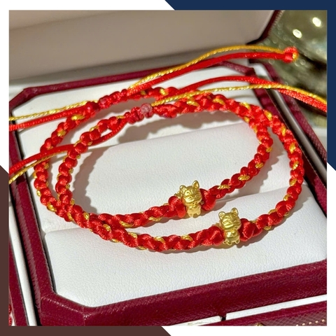 Vòng Tay Hồ Ly Chúa 9 Đuôi Bằng Vàng Ta 24k 9999 Cho Nữ VCHV91