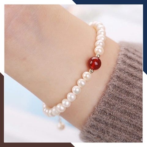 Vòng Tay Ngọc Trai Thật Phối Đá Phong Thuỷ VTNT52 – Điểm Nhấn Duyên Dáng & Quyến Rũ