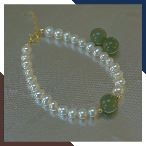 Vòng Tay Ngọc Trai Thật Phối Đá Phong Thuỷ VTNT52 – Điểm Nhấn Duyên Dáng & Quyến Rũ