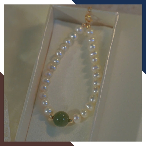 Vòng Tay Ngọc Trai Thật Phối Đá Phong Thuỷ VTNT52 – Điểm Nhấn Duyên Dáng & Quyến Rũ