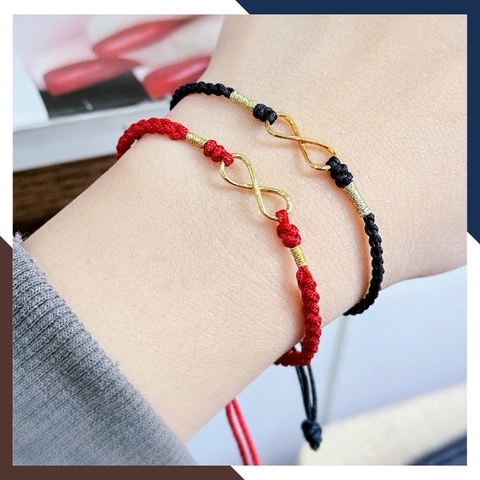 Vòng Tay Như Ý Nguyện Vô Cực Vàng Tây 10k Cho Nữ VCHV87