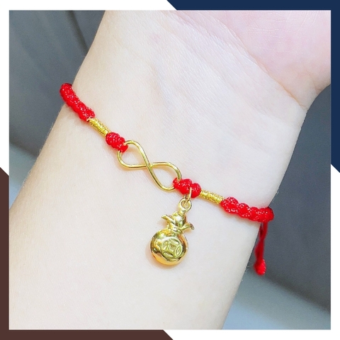 Vòng Tay Như Ý Nguyện Vô Cực Vàng Tây 10k Cho Nữ VCHV87