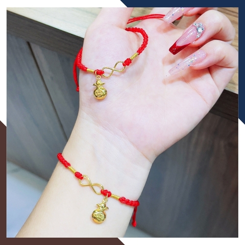 Vòng Tay Như Ý Nguyện Vô Cực Vàng Tây 10k Cho Nữ VCHV87