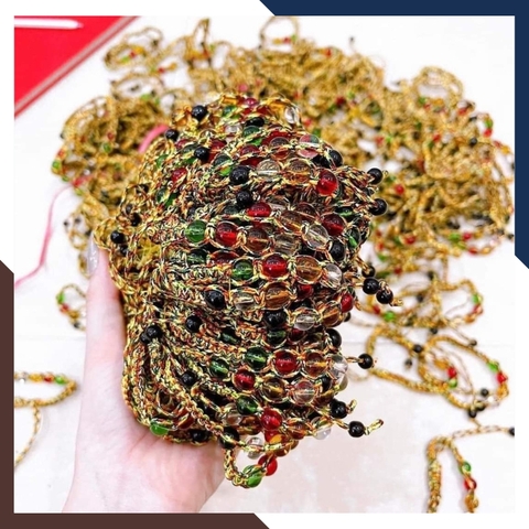 Vòng tay tết hạt đá mã não đa sắc cho nữ mệnh kim, mộc, thủy, hỏa, thổ mã AC025