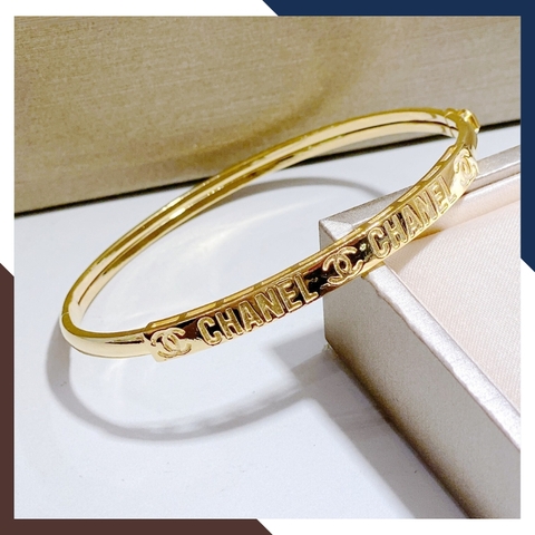 Vòng tay vàng chanel, lắc tay kiềng trơn bản vuông 1.5 chỉ vàng tây 10k cho nữ đẹp mã TL157