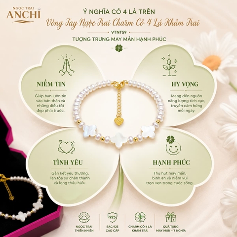 Vòng Tay Ngọc Trai Charm Bướm VTNT60 Bạc 925 Mạ Vàng – Ngọc Trai Tự Nhiên Thanh Lịch Cho Nữ