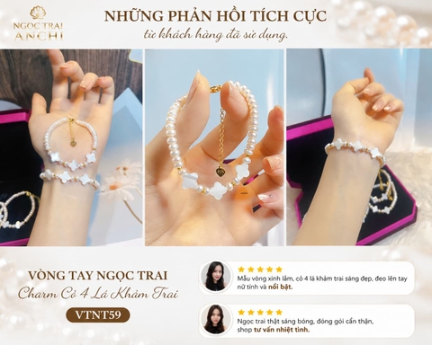 Vòng Tay Ngọc Trai Charm Bướm VTNT60 Bạc 925 Mạ Vàng – Ngọc Trai Tự Nhiên Thanh Lịch Cho Nữ
