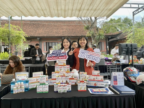 Gian hàng FDV (dược Hoa Việt) tại Hanoiba 2024