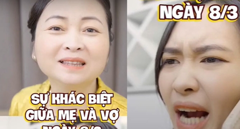 Sự khác biệt giữa mẹ và vợ ngày 8 tháng 3