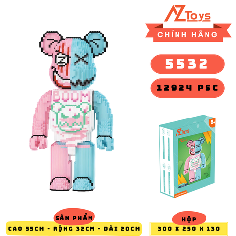 MÃ 5532 - Bearbrick Boom - Sỉ lẻ 163k -  SỈ Thùng 145k - Thùng 12 con - Ship Từ Hà Nội