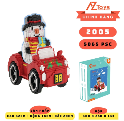 MÃ 2005 - Người Tuyết và Xe ô Tô 32cm - Sỉ Lẻ 166k - Sỉ Thùng 148k Thùng 12 con lego - Ship từ kho Hà Nội