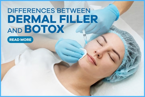 Differences between dermal filler and botox