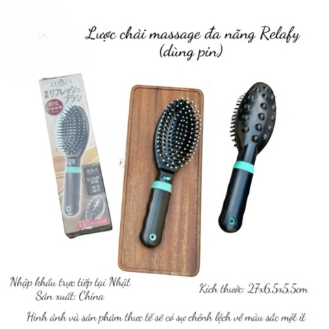 Lược chải massage đa năng Relafy (dùng pin)