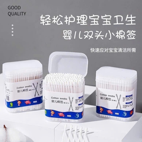 Hộp 200 Tăm Bông Cotton Swabs