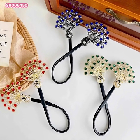 T6.Thanh Tạo Kiểu Tóc Đuôi Công Đính Đá