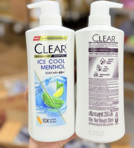 Dầu Gội Trị Gàu Bạc Hà Dành Cho Nam Clear Cool Sport Menthol 390ml