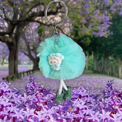 Móc khóa bông dễ thương