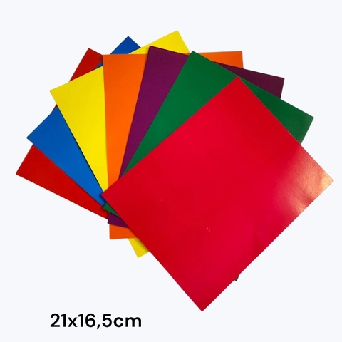 Bịch 7 tờ Giấy thủ công nhiều màu có keo