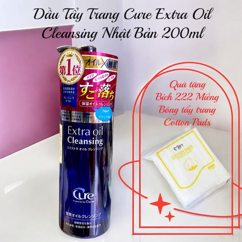 Dầu Tẩy Trang Cure Extra Oil Cleansing Nhật Bản 200ml