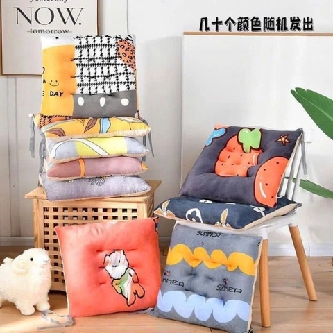Đệm ngồi bệt hình vuông hoạt tiết mới 40x40cm