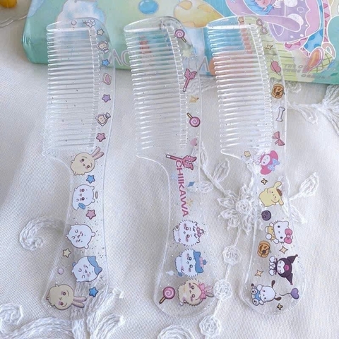 Lược chải trong suốt hoạt hình 15cm (giao ngẫu nhiên)