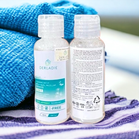 Nước tẩy trang sạch sâu, cải thiện lỗ chân lông Derladie Cleansing Water 50ml
