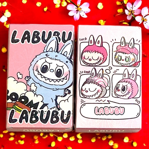 Hộp 30 thẻ lomo hai mặt laserr hình Labubu