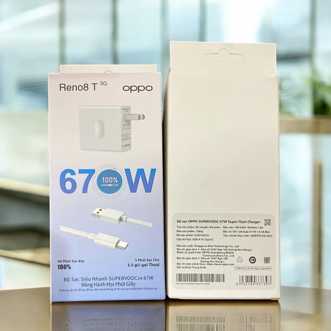 Bộ sạc nhanh Oppo Reno8T 5G Supervooc 67w