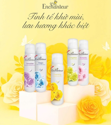 13.11.Xịt khử mùi hương nước hoa Enchanteur 48H 150ml