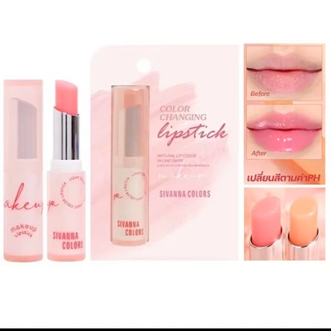 16.3 Son dưỡng màu cam Sivanna Color HF5113 #02 Orange 3,2g_Thái Lan