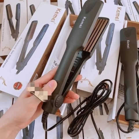 Máy duỗi tóc Kemei bản to KM-329