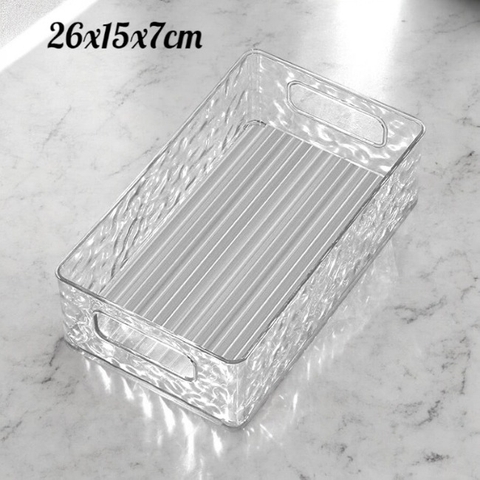 Hộp đựng mỹ phẩm họa tiết sông băng 27x15x7cm