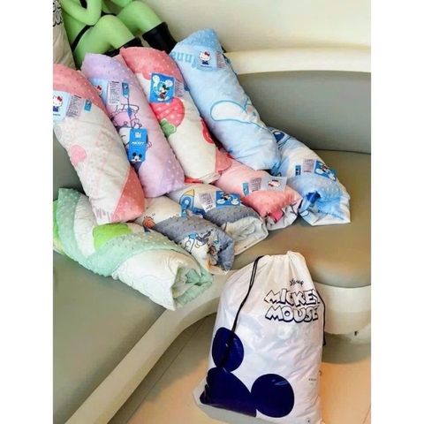 Chăn/Mềm Vải Lụa Hạt Đậu 3D Hoạt Hình 1m1x1m5