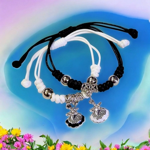 Vòng tay đôi bện nhiều hình dễ thương