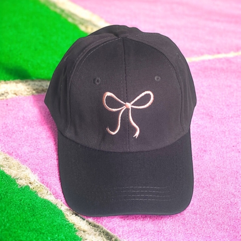 13.6 Mũ Lưỡii Traii Vải Cotton Mềm Thêu Nơ, Chữ Phong Cách Hàn Quốc