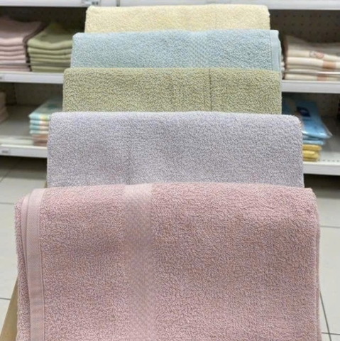Khăn Tắm Cotton Màu Pastel 60*110cm (ngẫu nhiên)