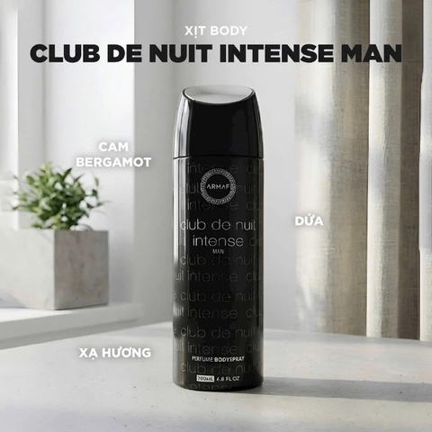 13.10.Xịt Thơm Toàn Thân Armaf Club De Nuit Perfume Body 200ml