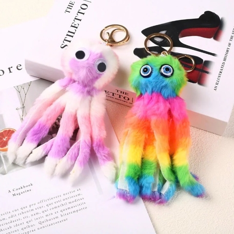 Móc khóa bông hình bạch tuộc