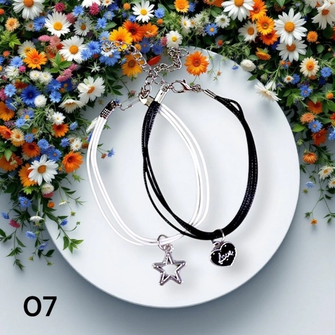 Vòng tay đôi nhiều hình dễ thương