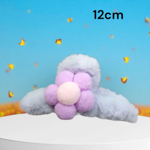 15.1 Kẹp tóc lông charm hoạt hình dễ thương